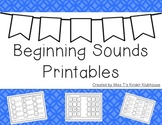 Beginning Sounds Printables - Print & Go!