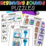 Beginning Sounds Puzzles Literacy Center Phonics Activity