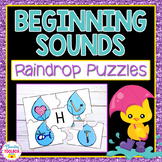Beginning Sounds Puzzles (Raindrops)