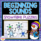 Beginning Sounds Puzzles (Snowflakes)