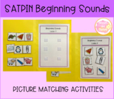 Beginning Sounds: SATPIN Picture Matching File Folders