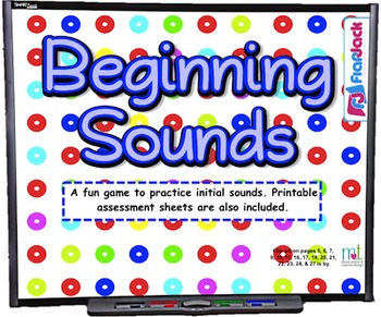 Preview of Beginning Sounds SMART BOARD Game