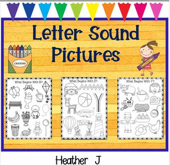 Beginning Sounds Worksheets by Heather J | Teachers Pay Teachers