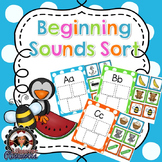 Beginning Sounds Sort - Literacy Centers - Concentration Game