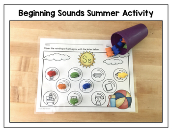 beginning sounds summer activity by love teach and learn tpt