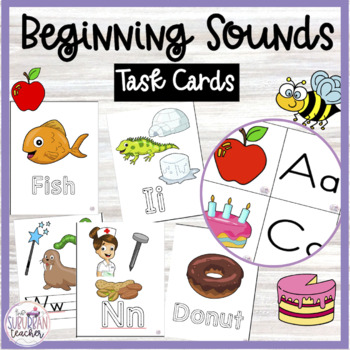 Preview of Initial Sounds Activities | Task Cards