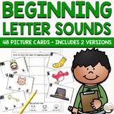 Beginning Sounds Task Cards for Literacy Centers or Scoot Game