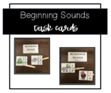 Beginning Sounds Task Cards with Animals