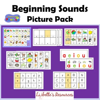 Preview of Beginning Sounds Teaching Resources Pack/Picture Cards