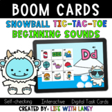 Beginning Sounds Tic-Tac-Toe Boom Cards™ Snowball Edition