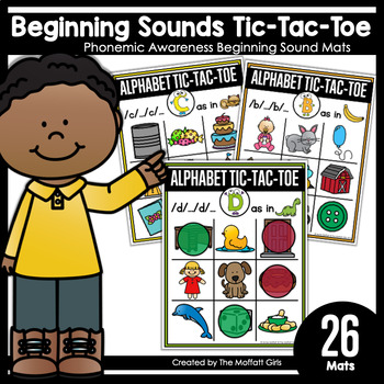 Preview of Beginning Sounds Tic-Tac-Toe: Phonemic Awareness