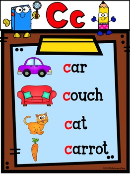 Beginning Sounds Word Wall Posters by Della Larsen's Class | TpT