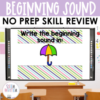Preview of Beginning Sounds Word Work Activity | Morning Work | Reading Center