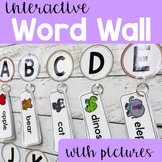 Interactive Word Wall with Pictures for Pre-K, TK, and Kin