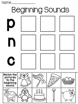 beginning sounds worksheets alphabet letter sounds pictures sort