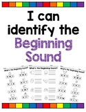 NO PREP Beginning Sounds Worksheet - with seasonal pages