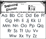 Beginning Sounds Worksheets!