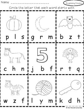 beginning sounds worksheets beginning sounds literacy center activities