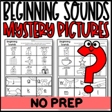 Beginning Letter Sounds Mystery Picture Worksheets