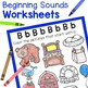 beginning sounds worksheets 26 letter sound practice pages from a to z