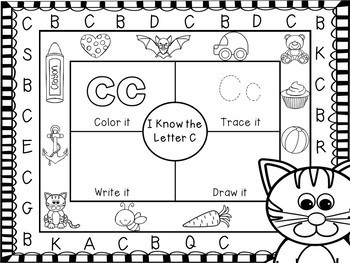 Beginning Sounds Worksheets by The Picture Book Cafe | TpT