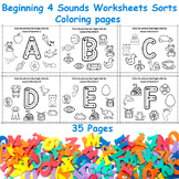 Beginning Sounds Worksheets - Coloring Pages