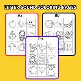 Beginning Sounds Worksheets - Letter Sound Coloring Pages
