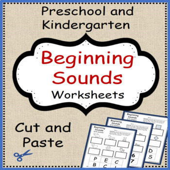 Beginning Sounds Worksheets | Preschool and Kindergarten by Allie Made