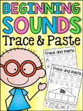 Beginning Sounds Worksheets - Trace and Paste