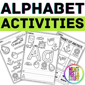 Preview of Beginning Sounds Worksheets for Kindergarten Learners - Printable - Aa