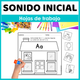 Beginning Sounds Worksheets in Spanish | Sonido inicial - 