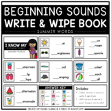 Beginning Sounds Write & Wipe Book: Summer Words