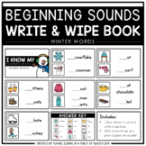 Beginning Sounds Write & Wipe Book: Winter Words