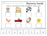 Beginning Sounds cut and paste