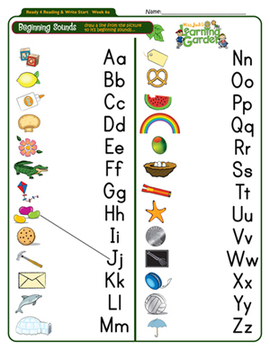 beginning sounds worksheets teaching resources tpt