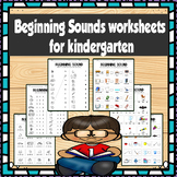 Beginning Sounds worksheets for kindergarten