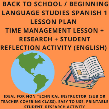 Preview of Beginning Spanish Lesson Plans - Time Management for Spanish Language Students