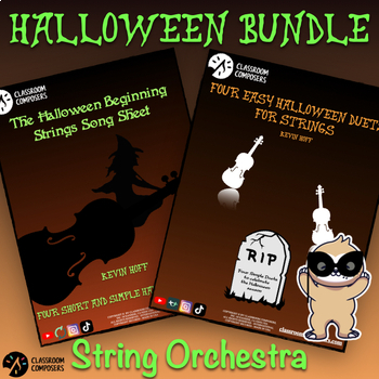 Preview of Beginning Strings Halloween Bundle | String Orchestra