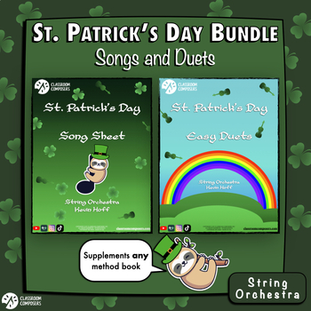 Preview of St. Patrick's Day Bundle | Duets and Song Sheets | String Orchestra