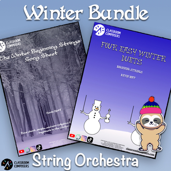 Preview of Beginning Strings Winter (Non-Religious) Bundle | String Orchestra