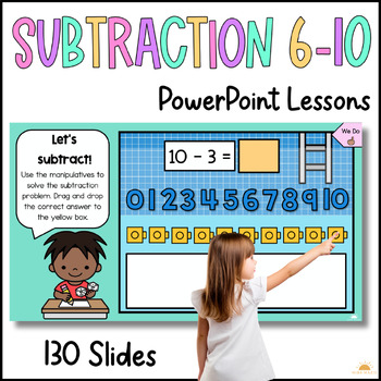 Preview of Beginning Subtraction to 10 in Kindergarten Digital Lessons