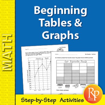 Preview of Beginning Bar Graph, Line Graph & Pictograph Activities: 30 Hands On Activities