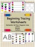 Beginning Tracing Worksheets for Kids with Autism