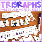 Beginning Trigraph Write and Wipe Puzzles