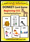 Beginning Triple Consonants - CCC - DONKEY Card Game - SCR