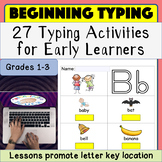 Beginning Typing - Finding Keyboard Letters Practice