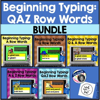 Preview of BUNDLE: Beginning Typing Practice INTERNET BOOM CARDS