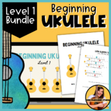Beginning Ukulele Lesson Slides and Workbook - Level 1 - U