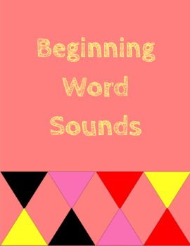 Beginning Word Sounds by Knuth Kreations  Teachers Pay Teachers