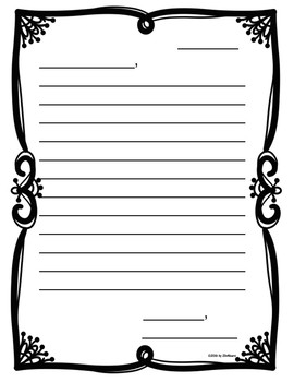 pen pal templates for beginning writers by 2livnlearn tpt